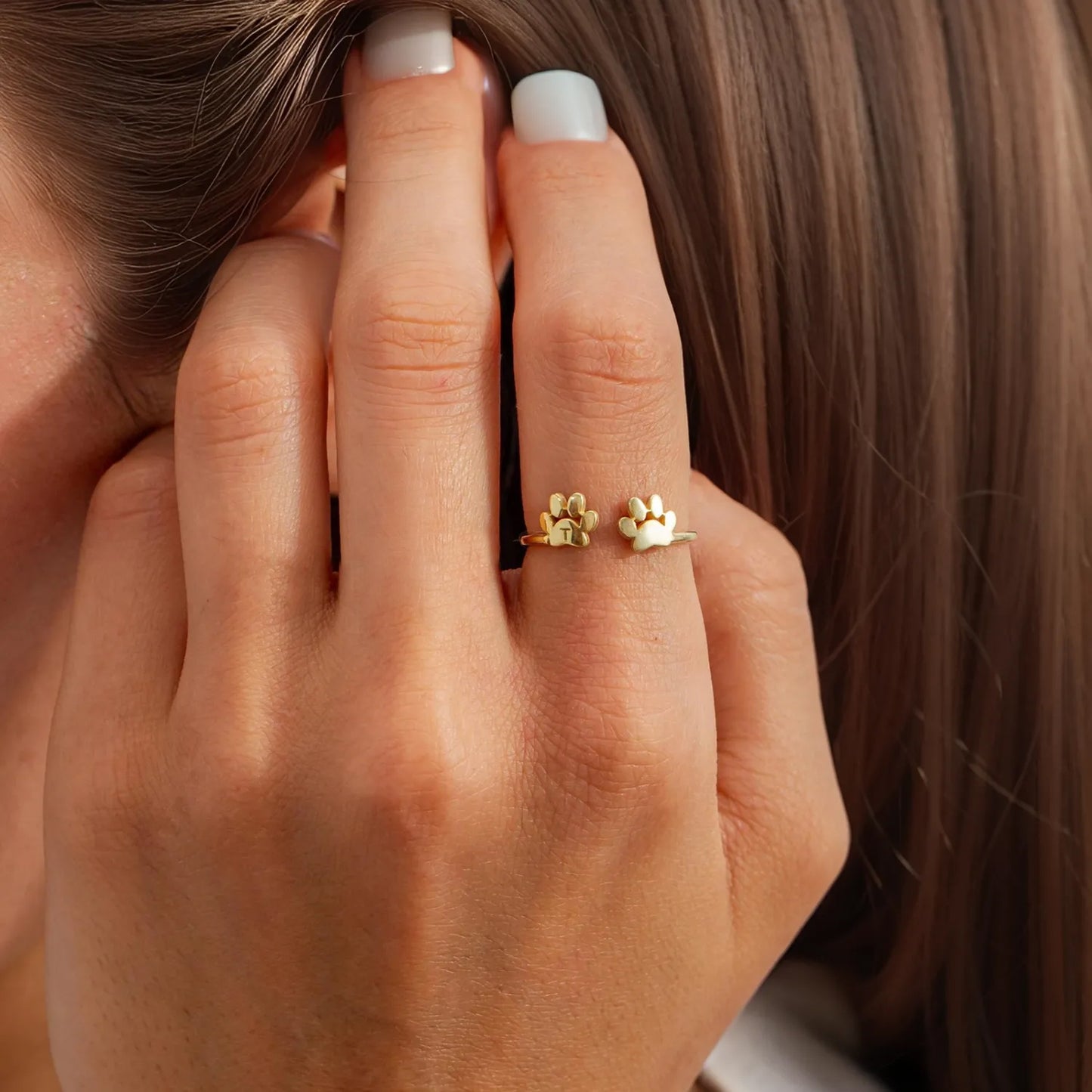 Custom Pet Initial Ring
