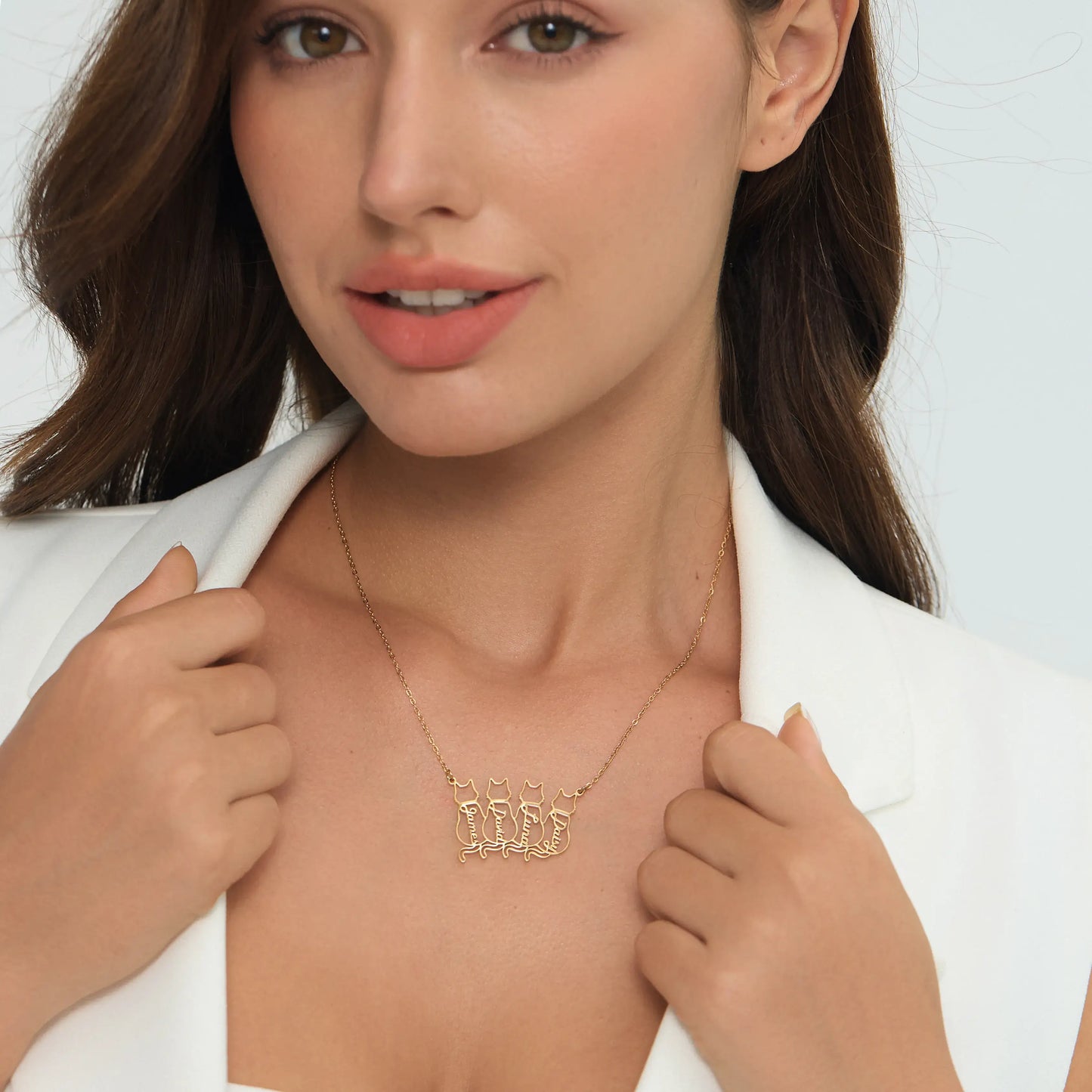 Custom Cat Name Necklace