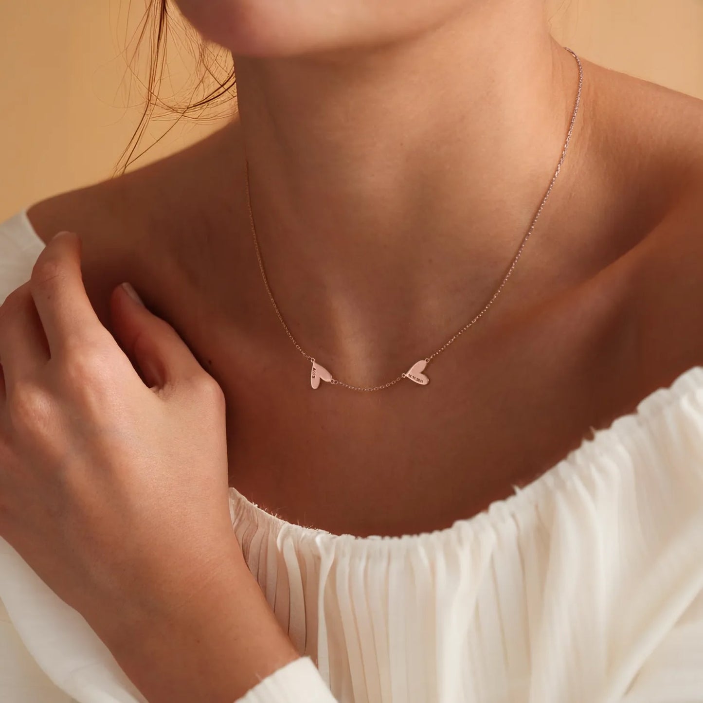 Custom Engraved Heart Necklace