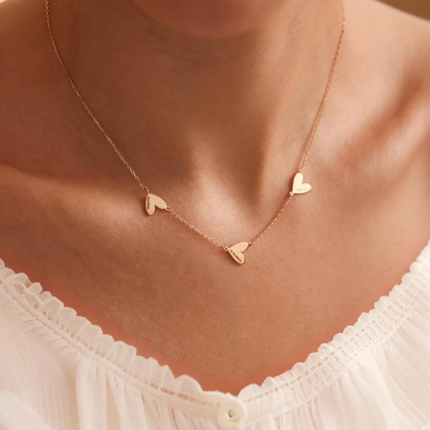 Custom Engraved Heart Necklace