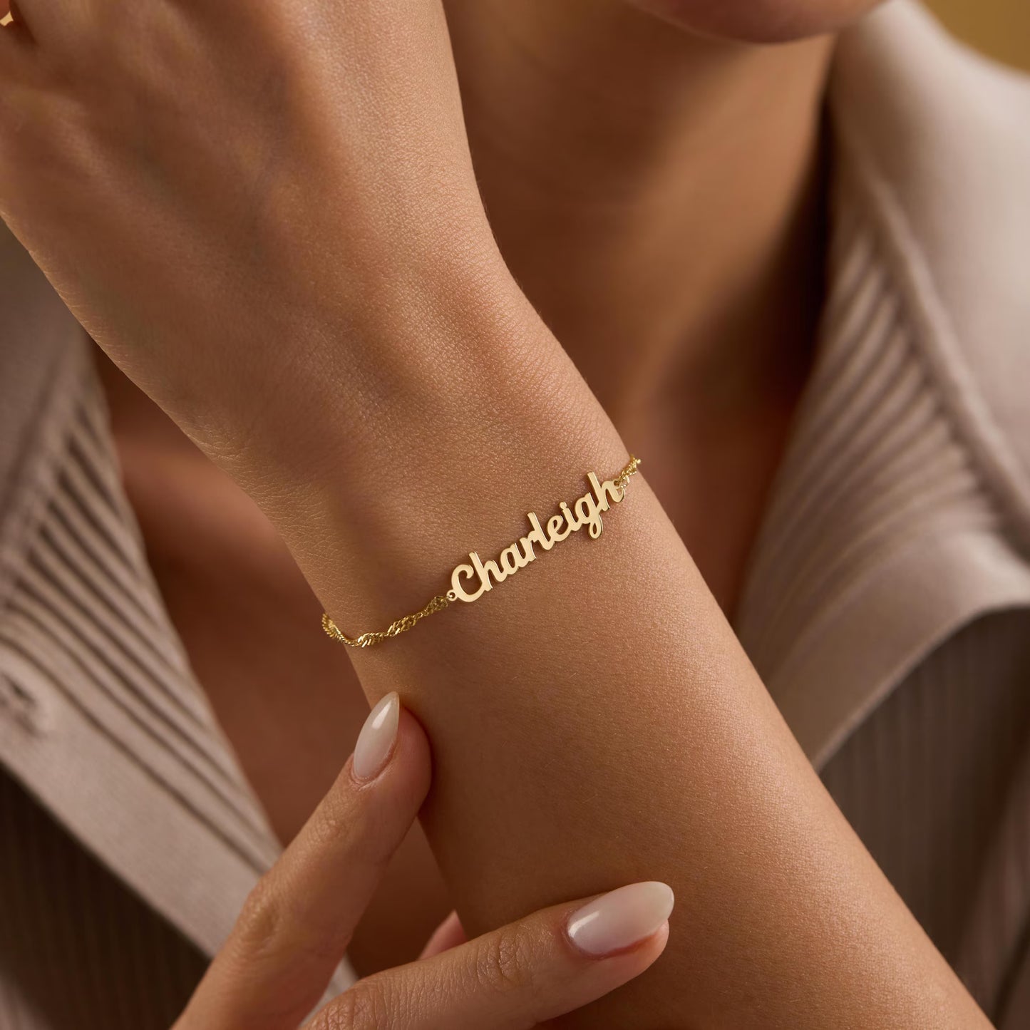 Custom name bracelet