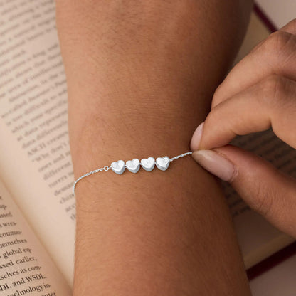 Custom Heart Initial Bracelet
