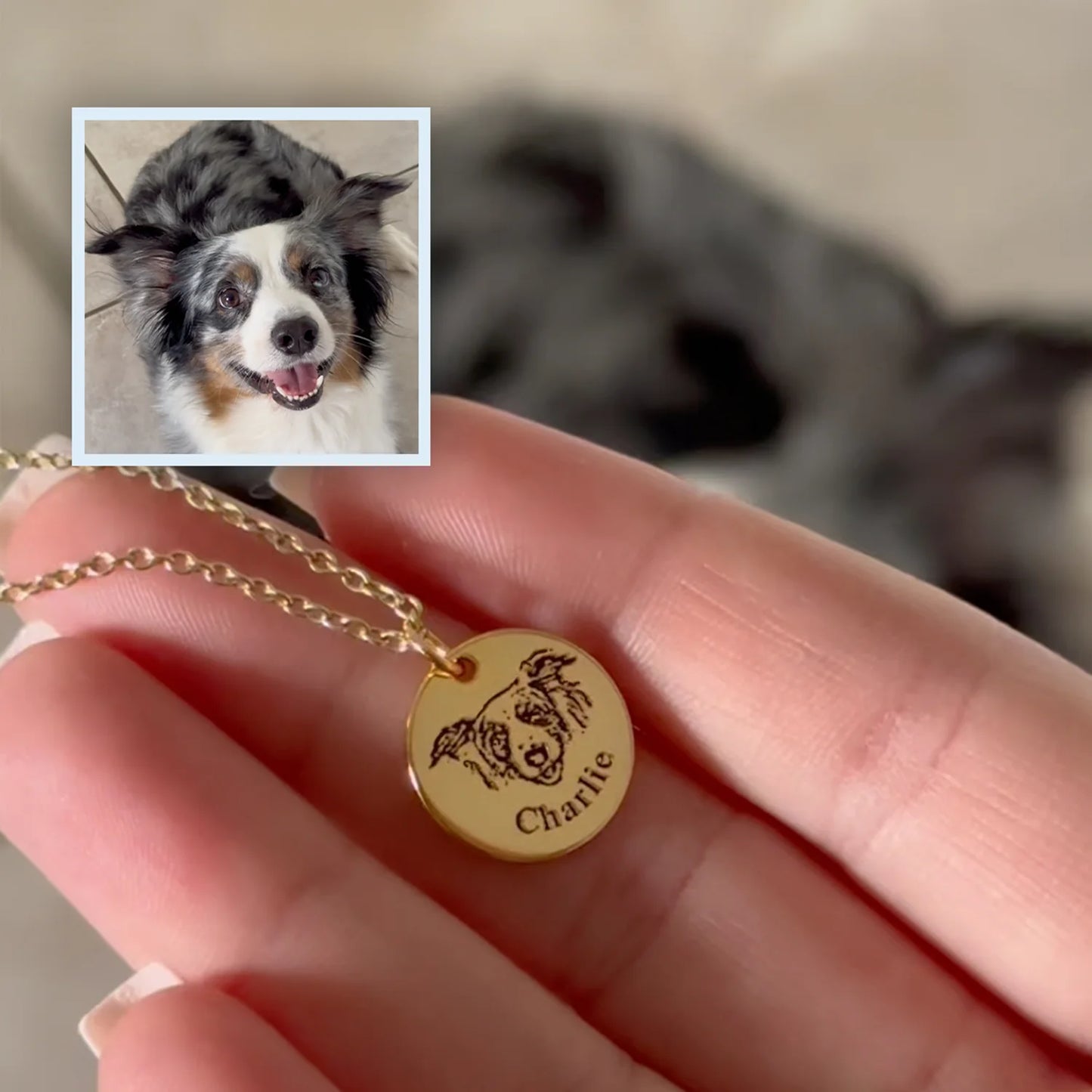Custom Pet Face Necklace