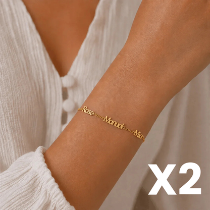 2 Custom Name Bracelets