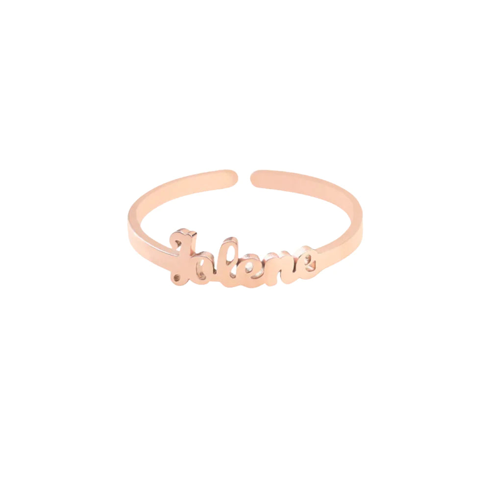 Custom name ring