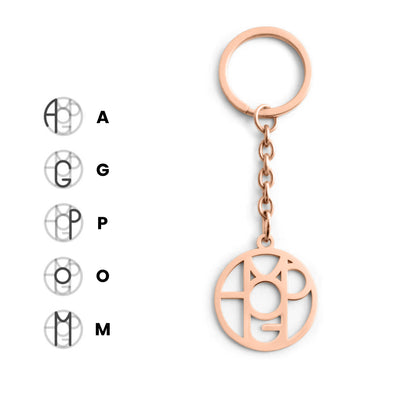 Custom Monogram Keychain