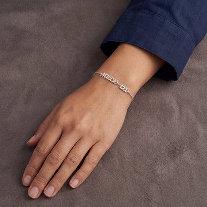 Custom Bold Script Name Bracelet