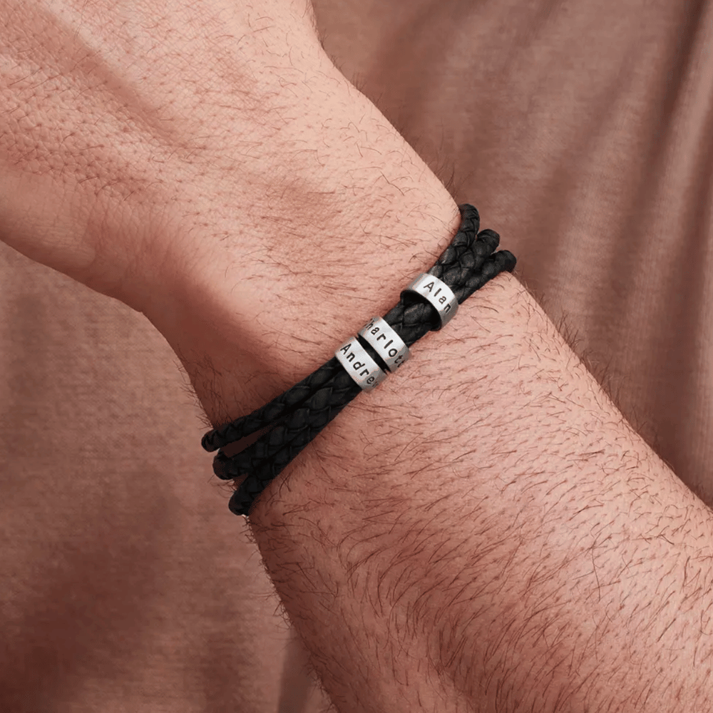 For Him | Custom Name Bead Bracelet