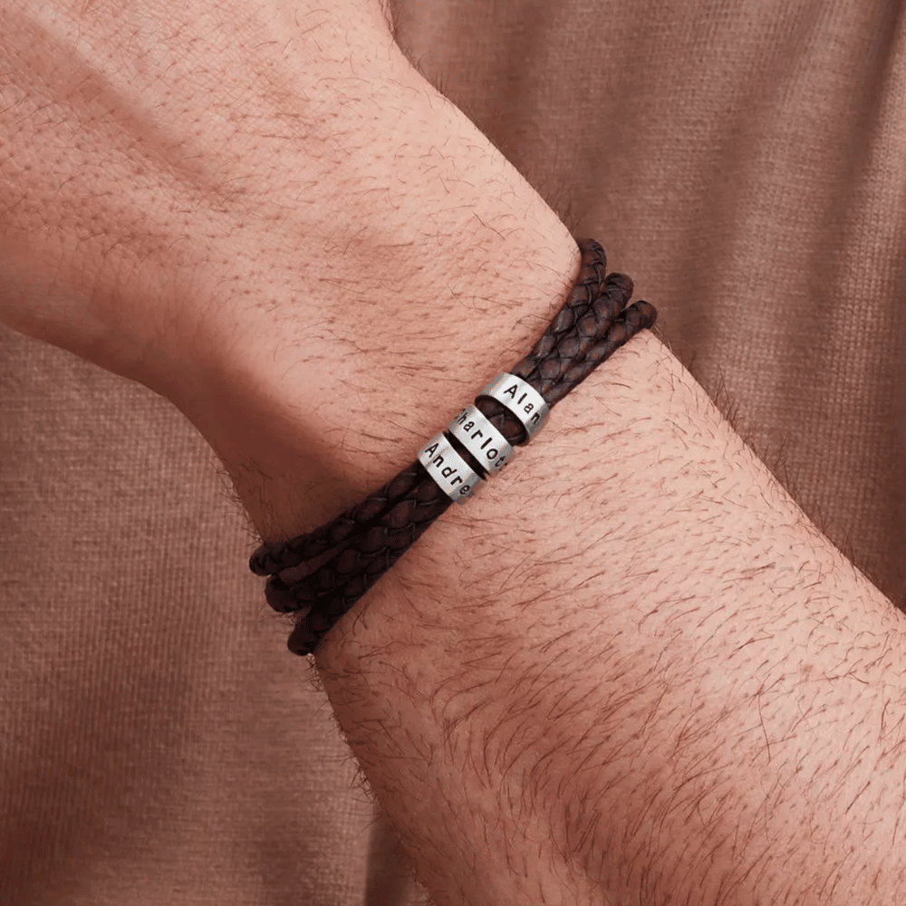 For Him | Custom Name Bead Bracelet