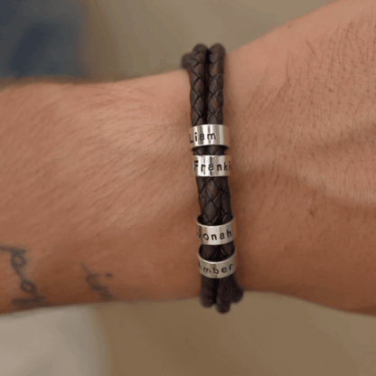 For Him | Custom Name Bead Bracelet