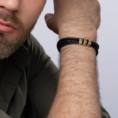 For Him | Custom Name Bead Bracelet