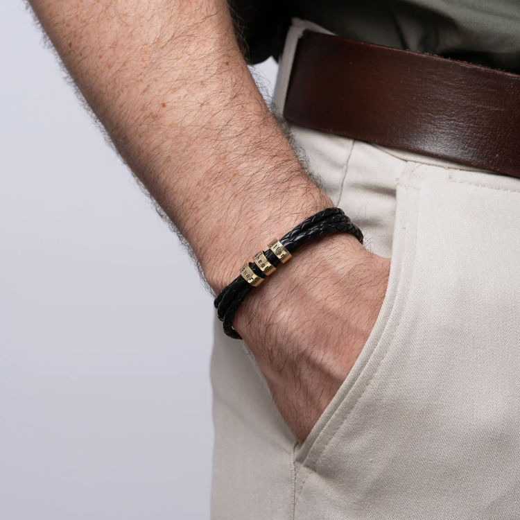 For Him | Custom Name Bead Bracelet