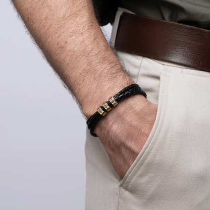 For Him | Custom Name Bead Bracelet