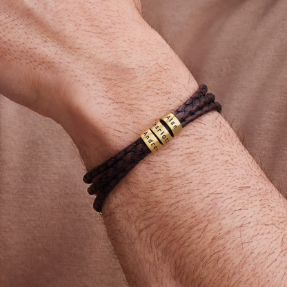 For Him | Custom Name Bead Bracelet