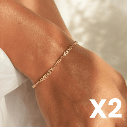 2 Custom Name Bracelets