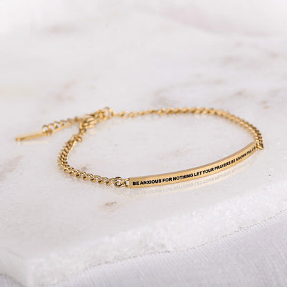 BE ANXIOUS FOR NOTHING LET YOUR PRAYERS BE KNOWN - PHIL 4:6