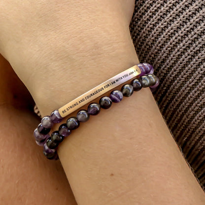 BE STRONG AND COURAGEOUS FOR I AM WITH YOU - JOSHUA 1:9