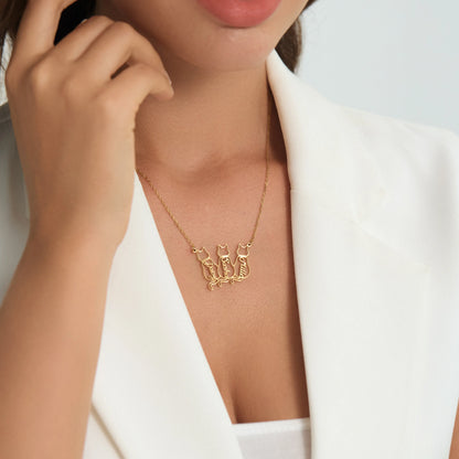 Custom Cat Name Necklace