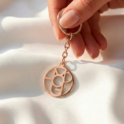 Custom Monogram Keychain