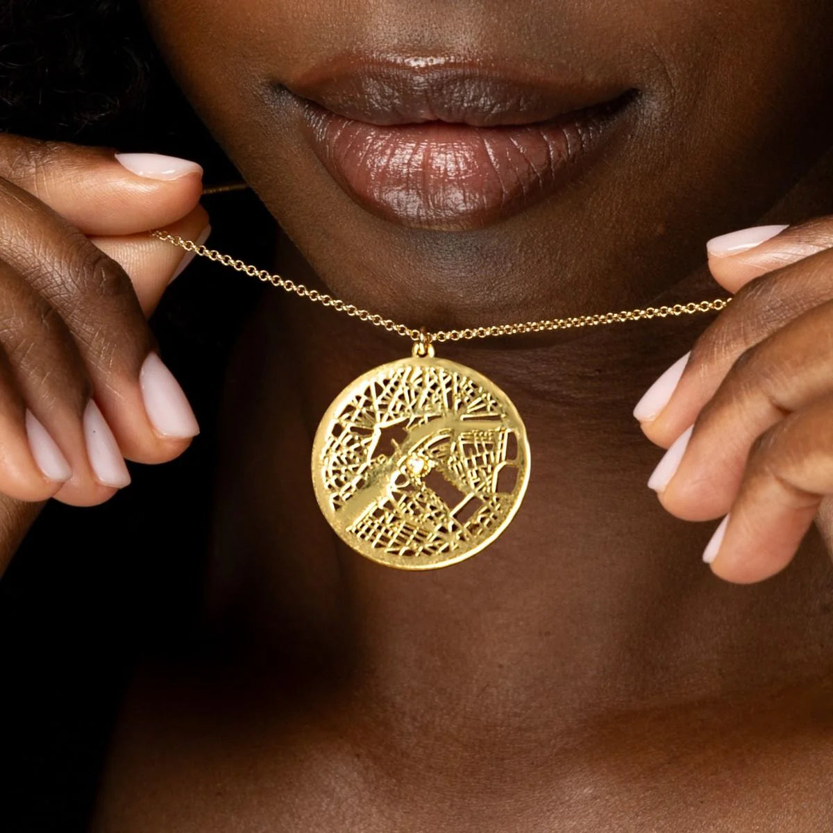 Custom Map Necklace