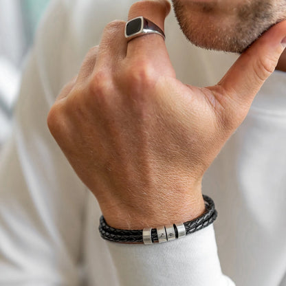 For Him | Custom Name Bead Bracelet