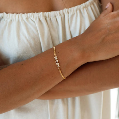 Custom Crystal Name Bracelet