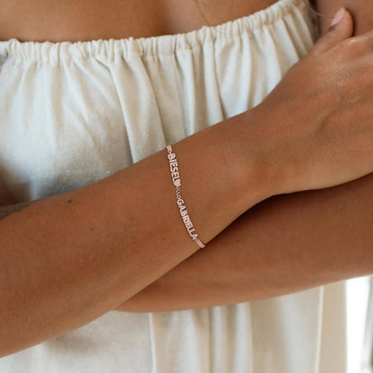 Custom Crystal Name Bracelet