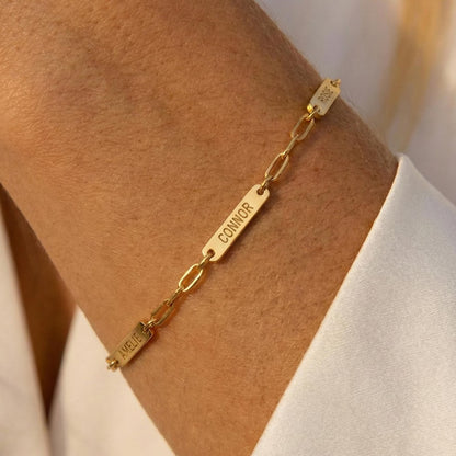 Custom Name Bar Bracelet