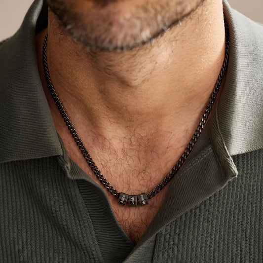 For Him | Custom Name Bead Necklace
