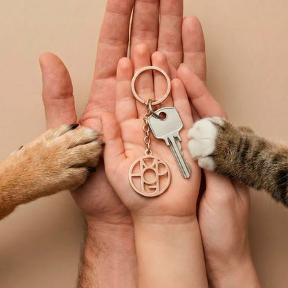 Custom Monogram Keychain