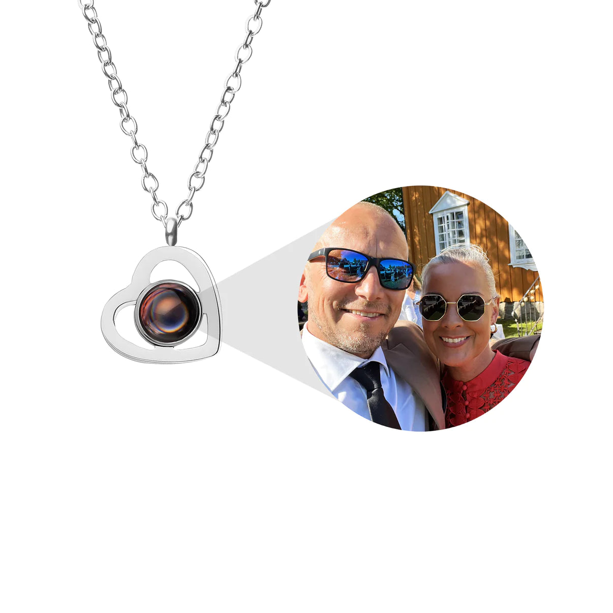 Custom photo necklace