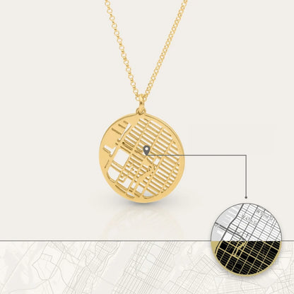Custom Map Necklace