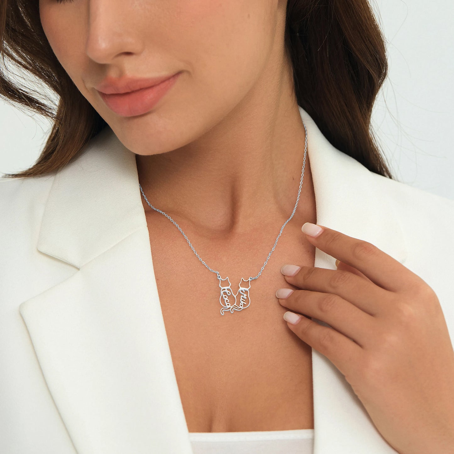Custom Cat Name Necklace