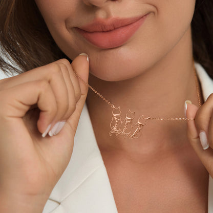 Custom Cat Name Necklace